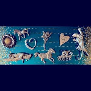 Silver Brooches - Lot of 9